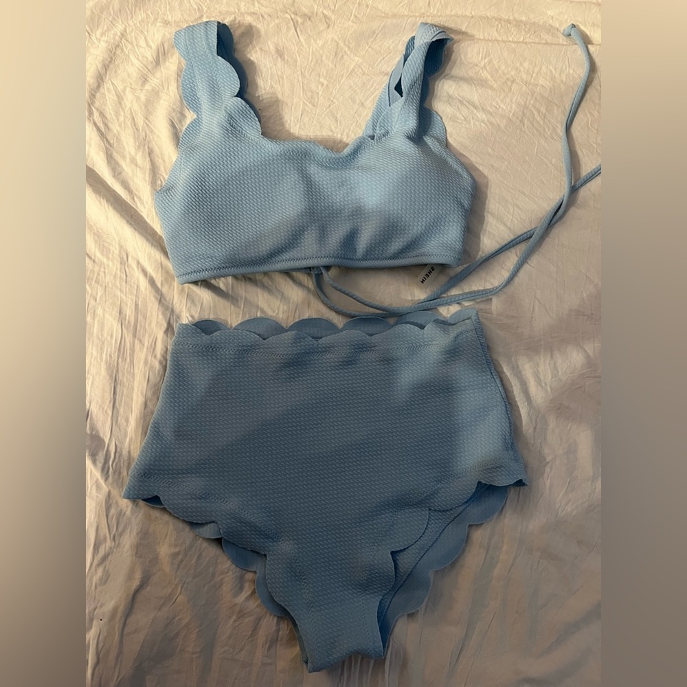 SHEIN size small baby blue bikini never worn